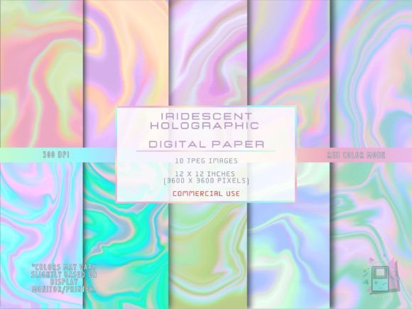 Capturing Light: The Allure of Iridescent Holographic Digital Paper