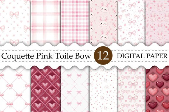 Coquette Pink Toile Bow Digital Paper: A Designer's Guide