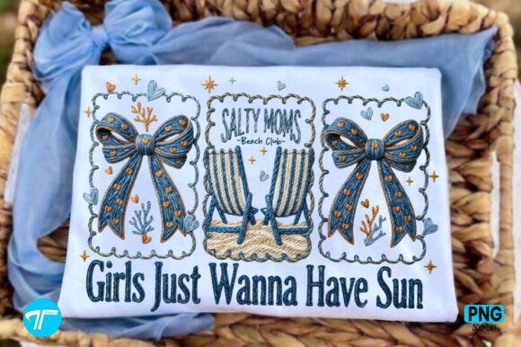 Faux Yarn Coquette Salty Moms Beach Club: A Font for Playful, Bold Projects