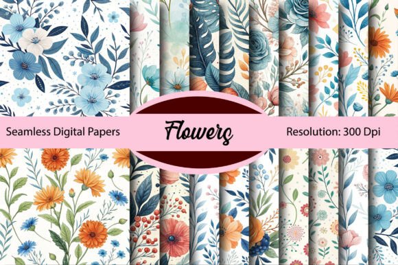 Flowers Seamless Digital Paper: Your Design Secret Weapon