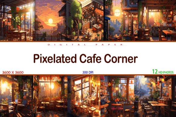 Pixelated Cafe Corner: Crafting Cozy, Digital Aesthetics