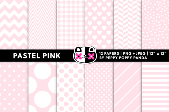 Seamless Pastel Pink Digital Papers: Your Versatile Design Foundation