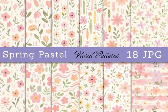Spring Pastel Pink Floral Patterns: Elevate Your Designs