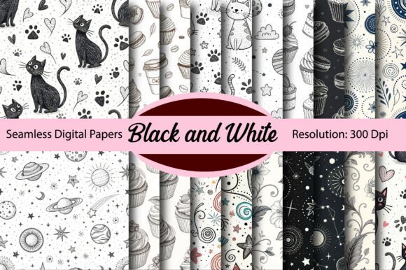 The Power of Monochrome: Using Black and White Seamless Digital Paper