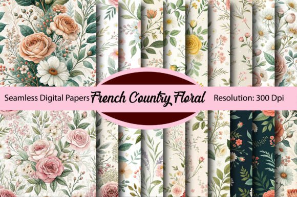 The Quiet Charm of French Country Floral Digital Paper