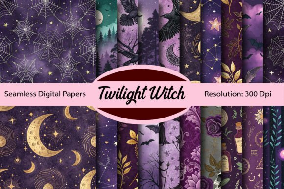 Twilight Witch Seamless Digital Paper: Your Ultimate Creative Asset