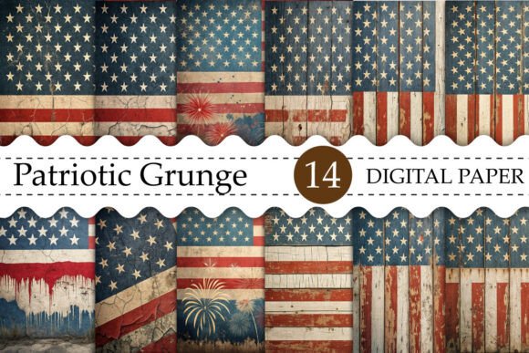 Unleash Your Creativity with Grunge Patriotic 4th of July Backgrounds